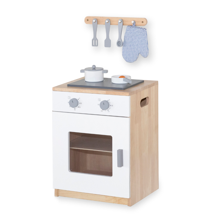 Cuisine Blanche - Cuisinière avec Accessoires - 4 - Eveil Montessori Maroc