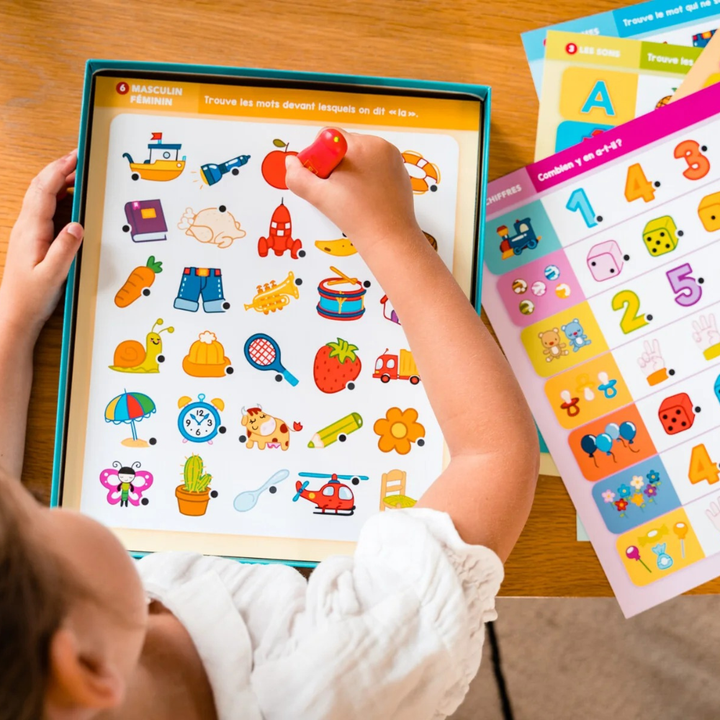 Electro lettres et chiffres - 3 - Eveil Montessori Maroc