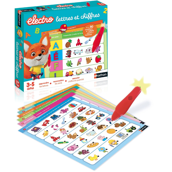 Electro lettres et chiffres - 1 - Eveil Montessori Maroc