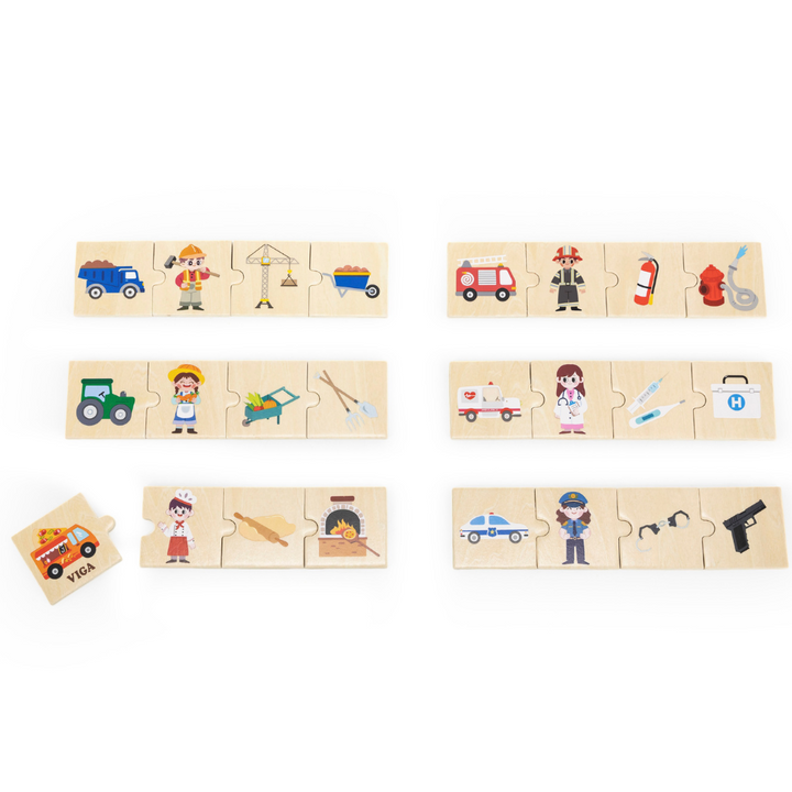 Ensemble de Puzzles Métiers