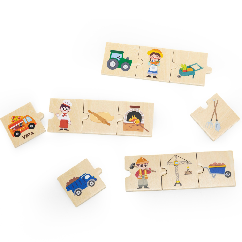 Ensemble de Puzzles Métiers