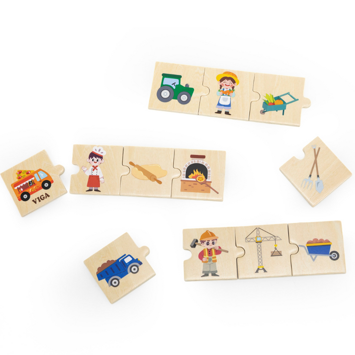 Ensemble de Puzzles Métiers