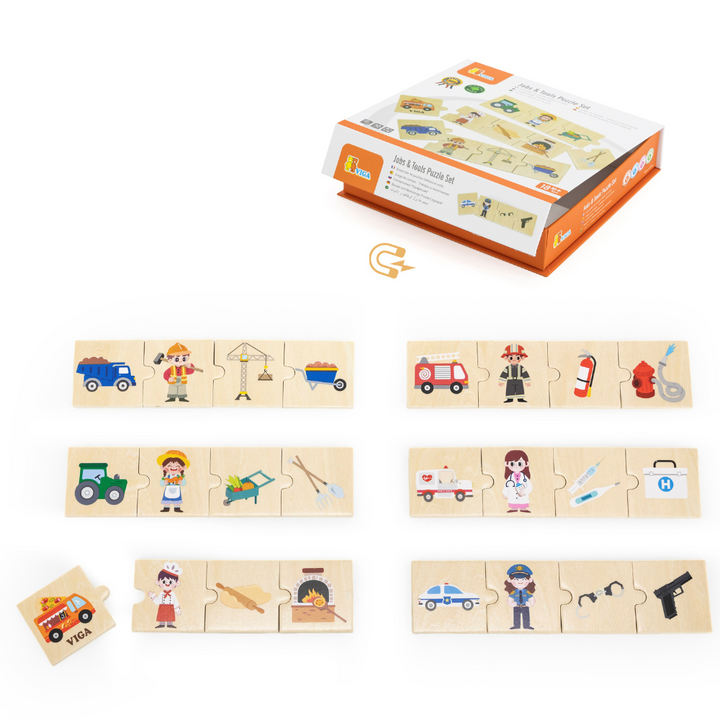 Ensemble de Puzzles Métiers