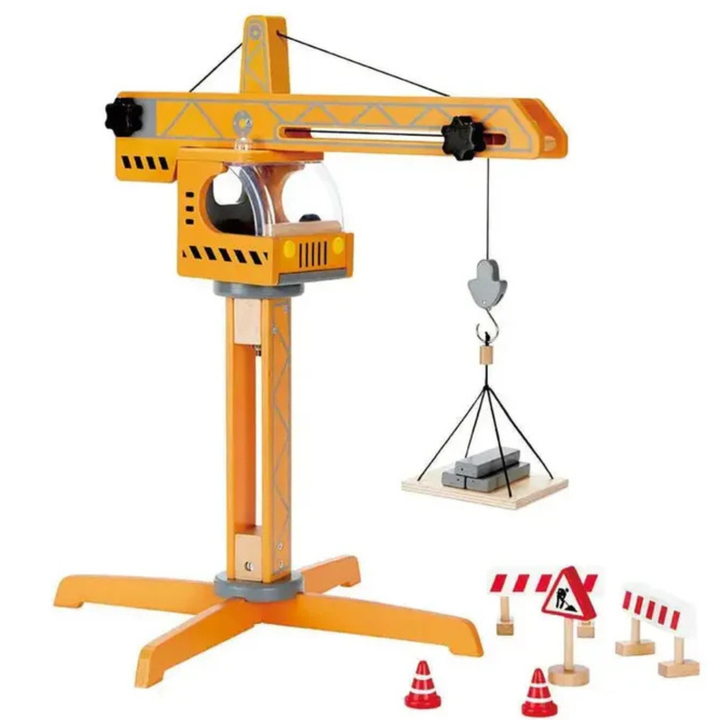 Ensemble de jeu avec grue élévatrice