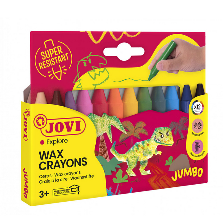 Etui 12 craies à la cire couleurs assorties