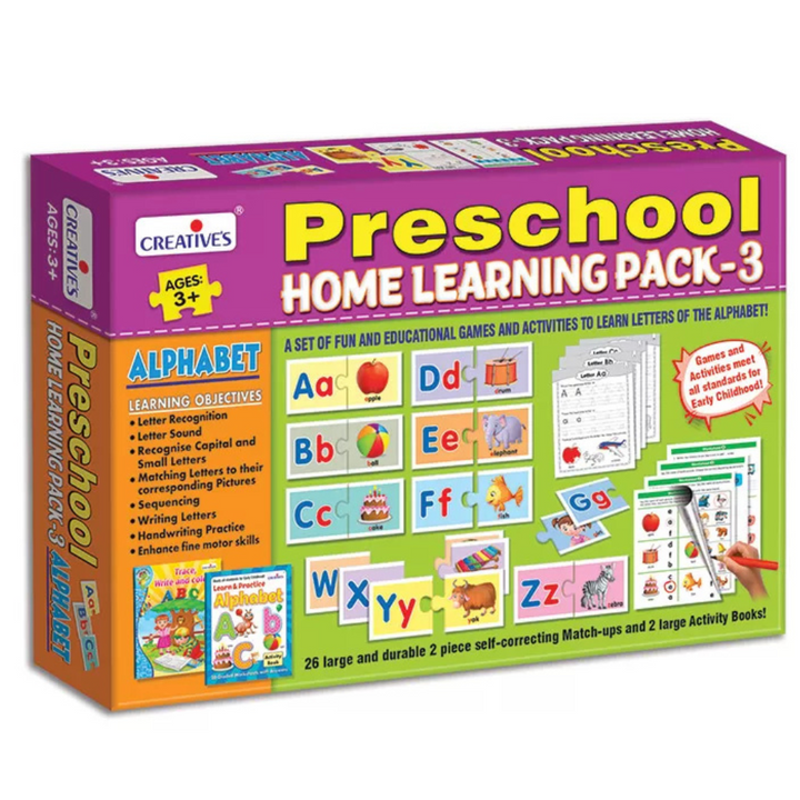 Preschool Home Learning Pack-3, Alphabet