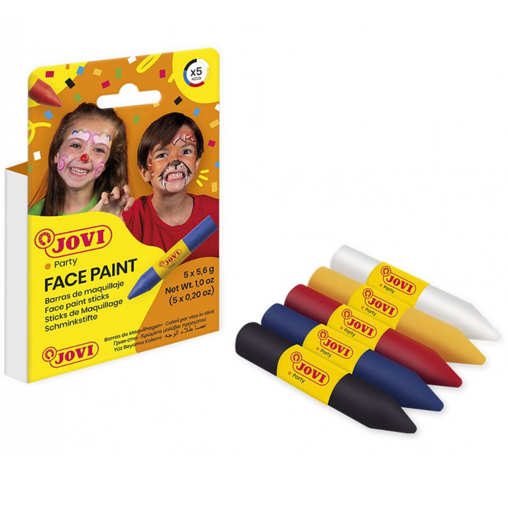 FACE PAINT Boîte de 5 sticks de maquillage couleurs assorties