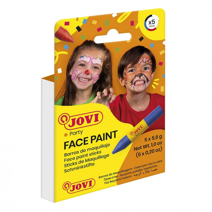 FACE PAINT Boîte de 5 sticks de maquillage couleurs assorties