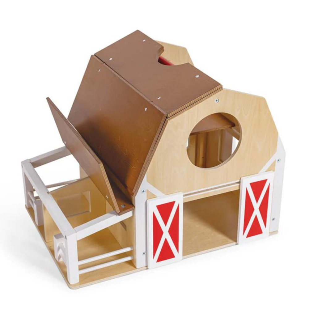 Ferme En Bois Avec Animaux