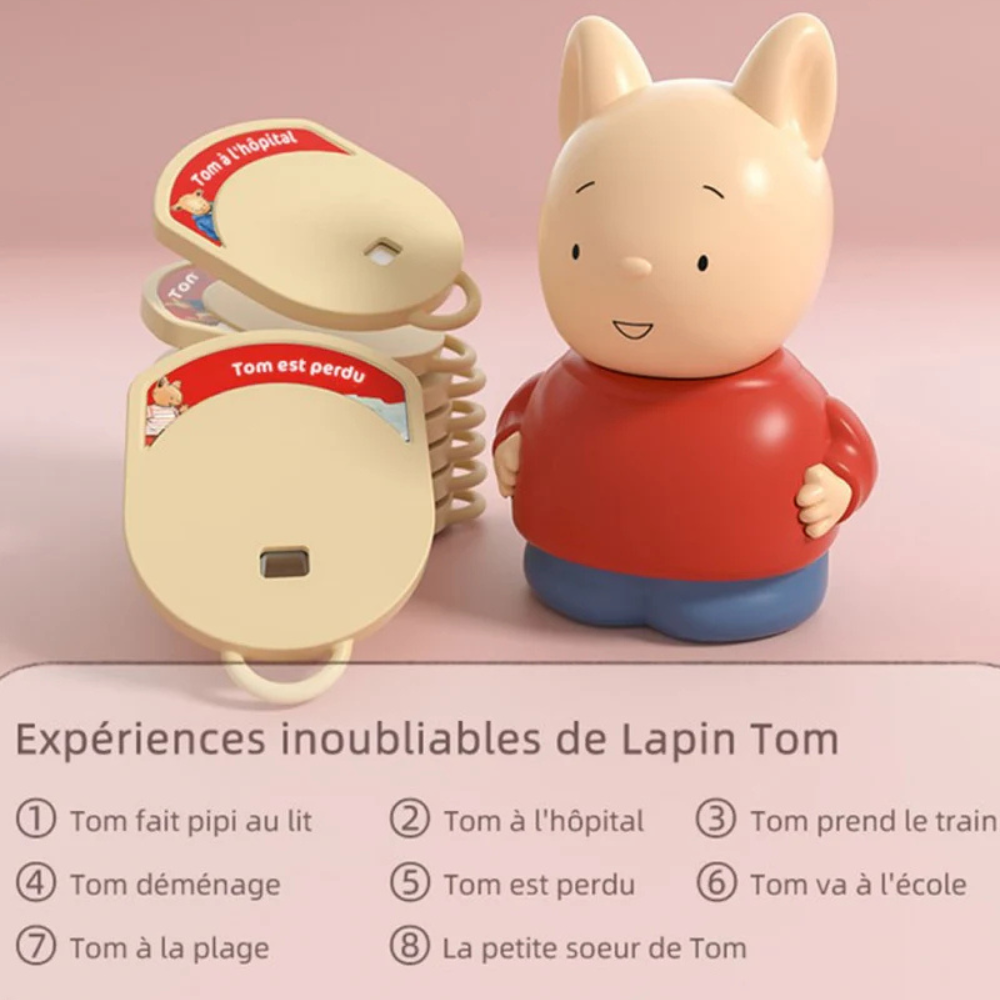 Figurine ZzzMoon Lapin Tom – Expériences inoubliables - 2 - Eveil Montessori Maroc