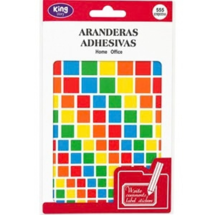 Gommettes Géométriques Carrées 555 Pièces – Couleurs Assorties - 1 - Eveil Montessori Maroc