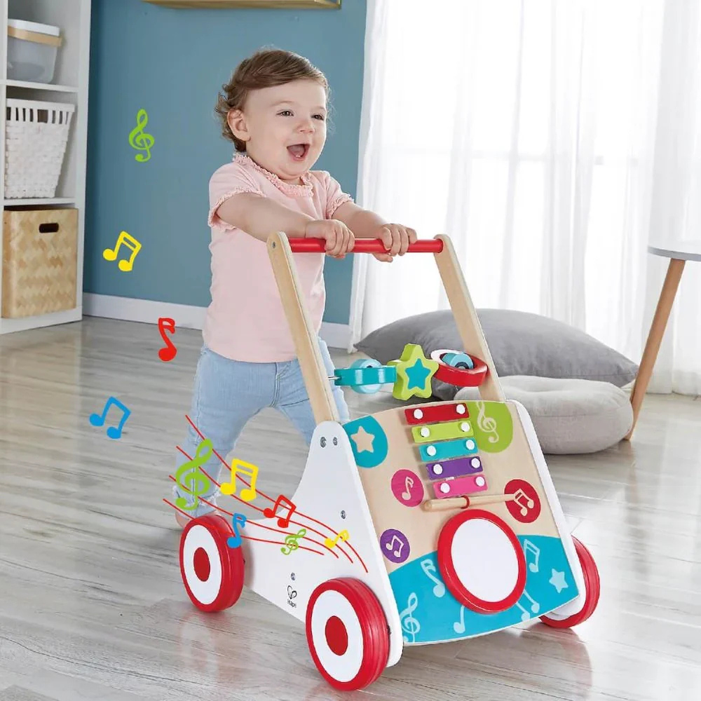 Hape Trotteur musical Multicolore - 2 - Eveil Montessori Maroc