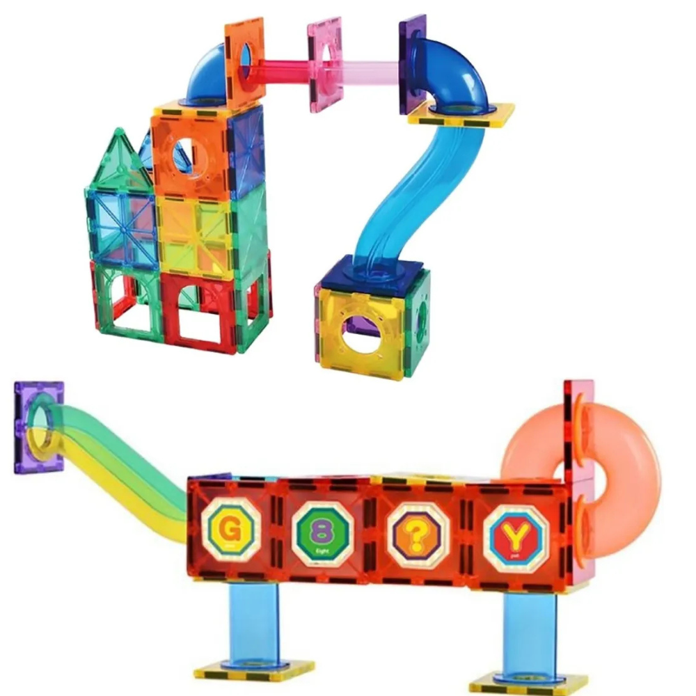 Jeu blocs de construction magnétiques - 49 pièces