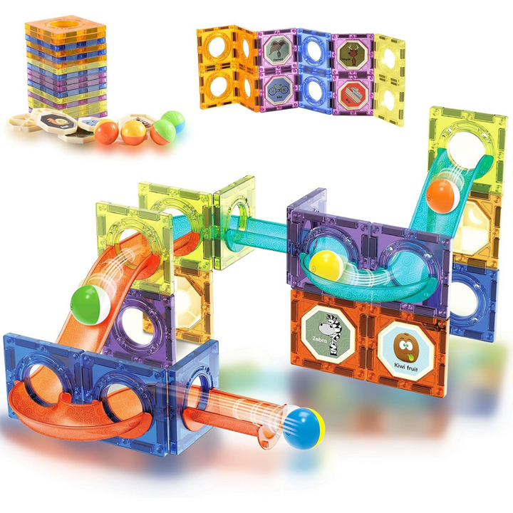 Jeu blocs de construction magnétiques - 49 pièces