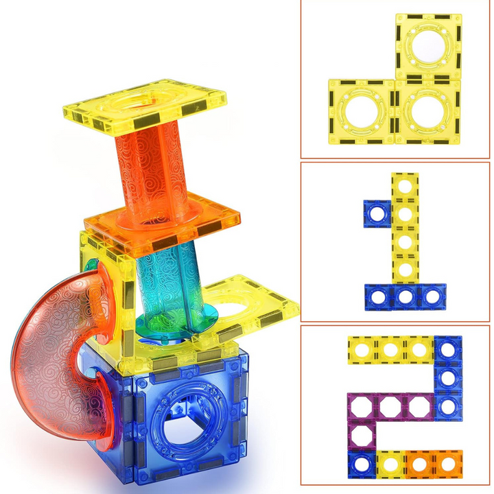 Jeu blocs de construction magnétiques - 49 pièces