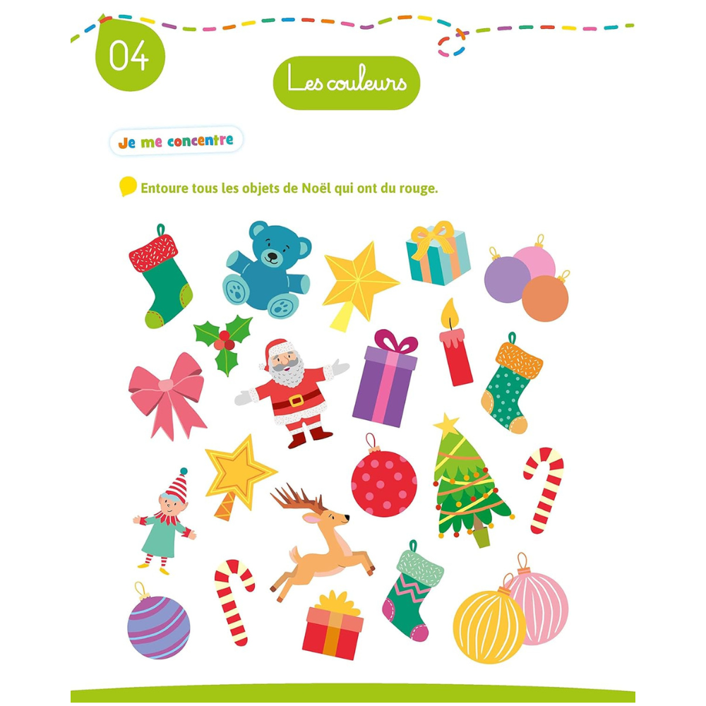 J'améliore ma concentration en 25 activités ludiques Moyenne Section Grande Section - + de 100 autocollants