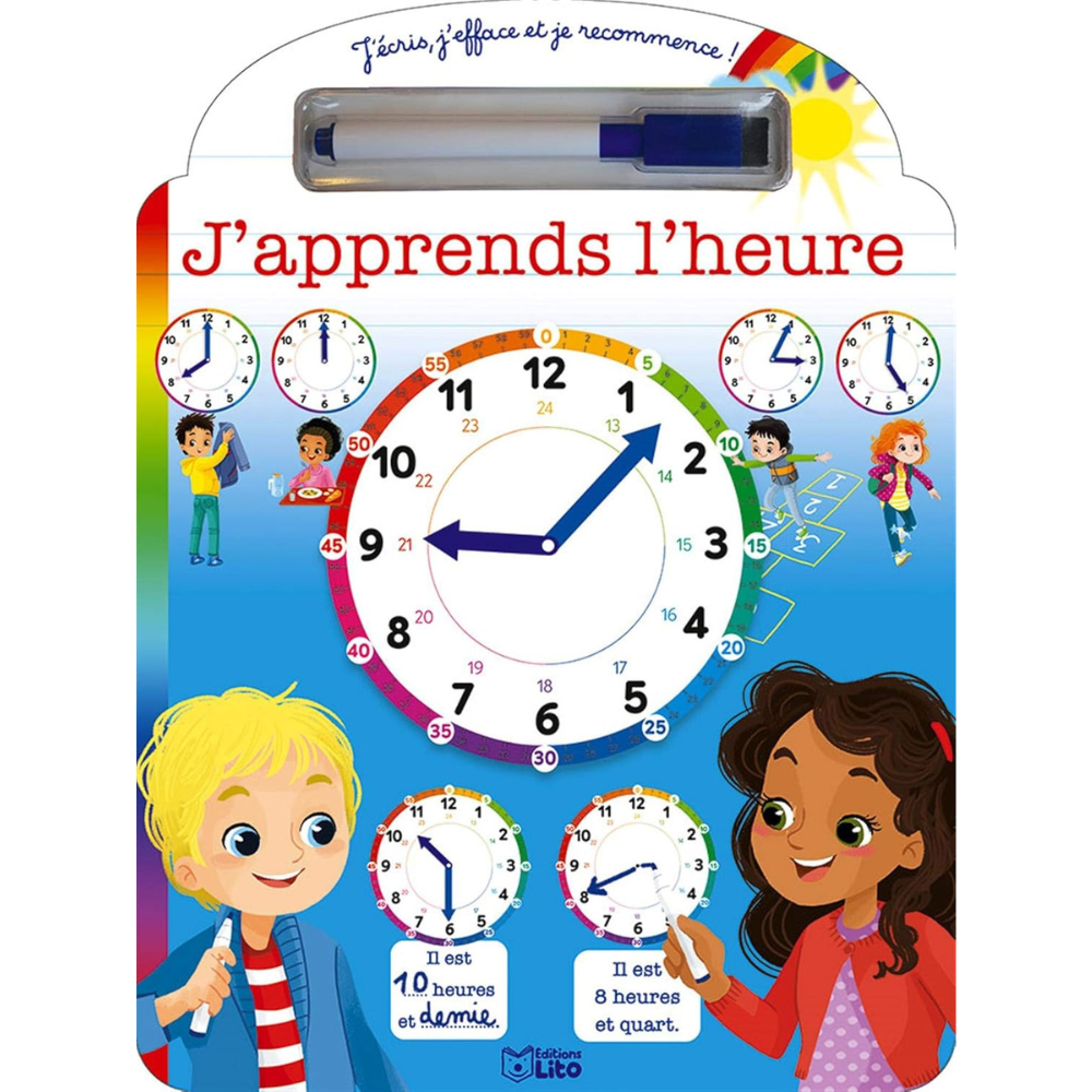 J'apprends l'heure - 1 - Eveil Montessori Maroc