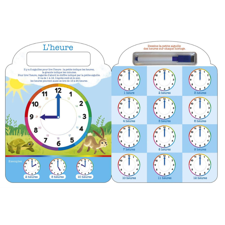 J'apprends l'heure - 8 - Eveil Montessori Maroc