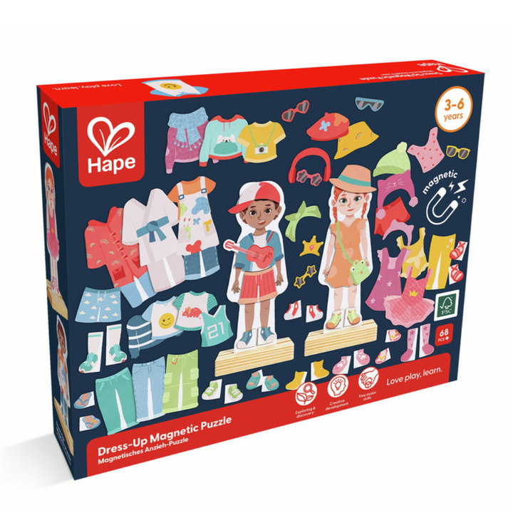 Je m'habille avec mes vetements aimantes