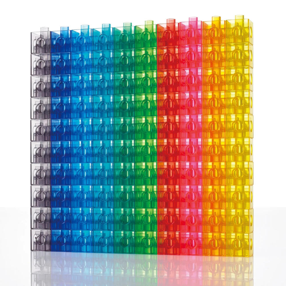 Jeu de construction MULTICUBES Translucide, 100 pièces
