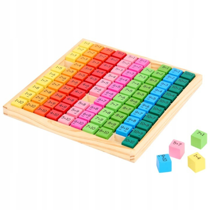 Jeu de mathématiques en bois – Amusant et éducatif - Addition