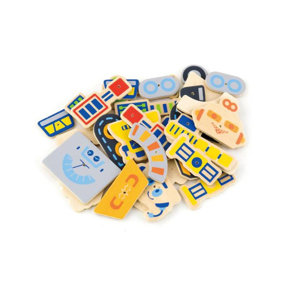 Jeu de tap tap Robots en bois