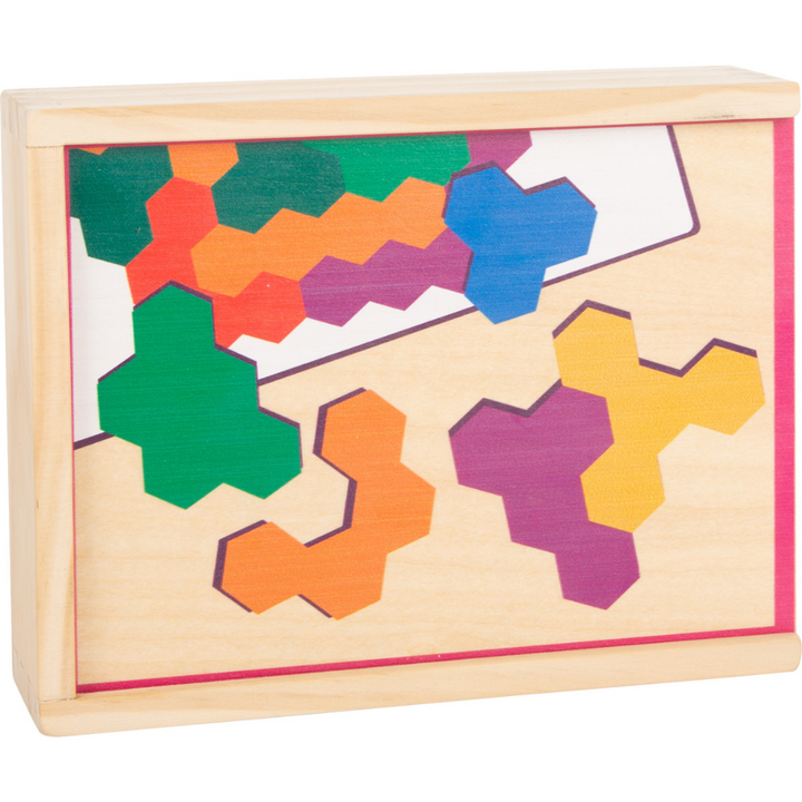 Jeu éducatif Puzzle en bois Hexagone