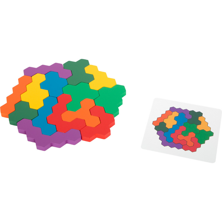 Jeu éducatif Puzzle en bois Hexagone