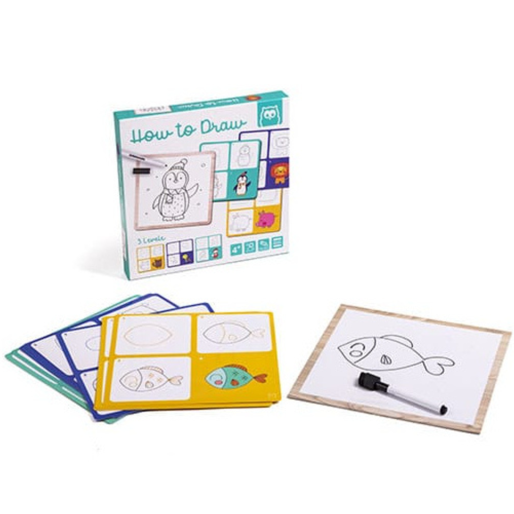 Jeu pour apprendre à dessiner - 1 - Eveil Montessori Maroc