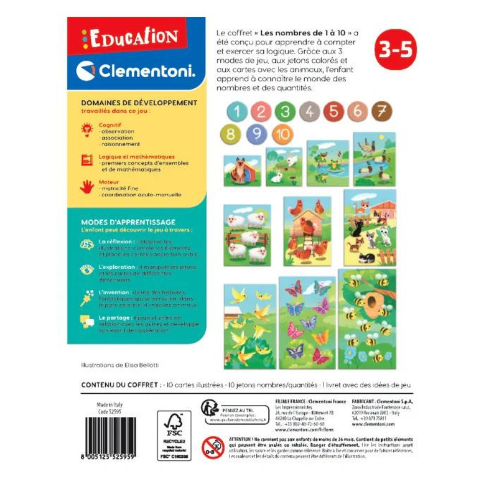 Les nombres de 1 à 10