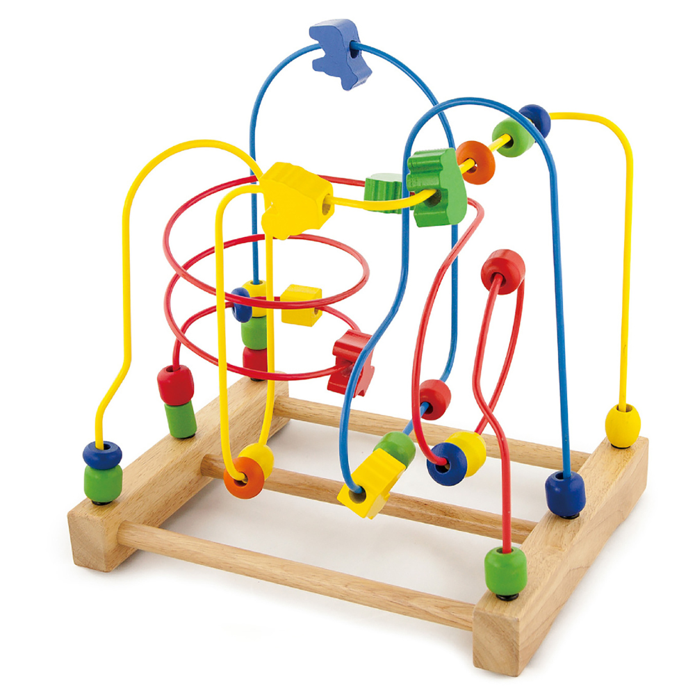 Labyrinthe de perles en bois