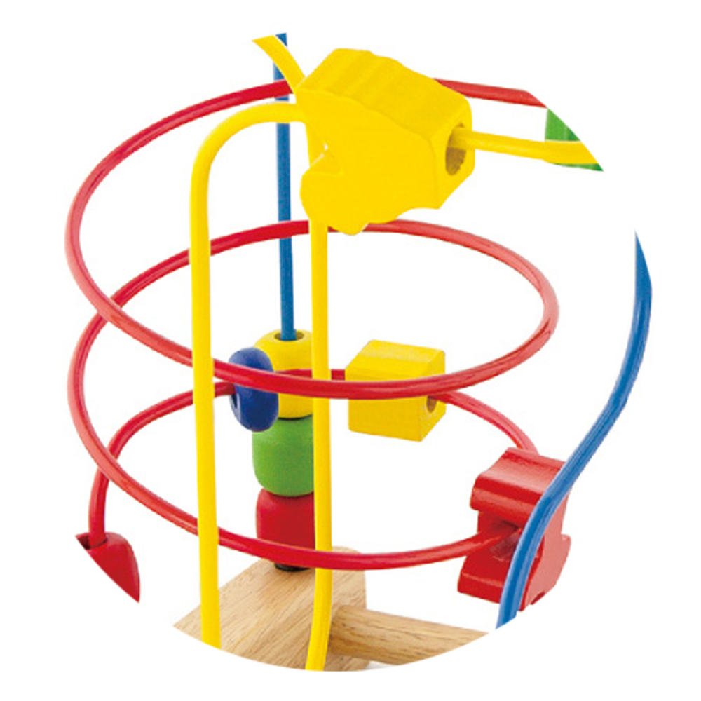 Labyrinthe de perles en bois