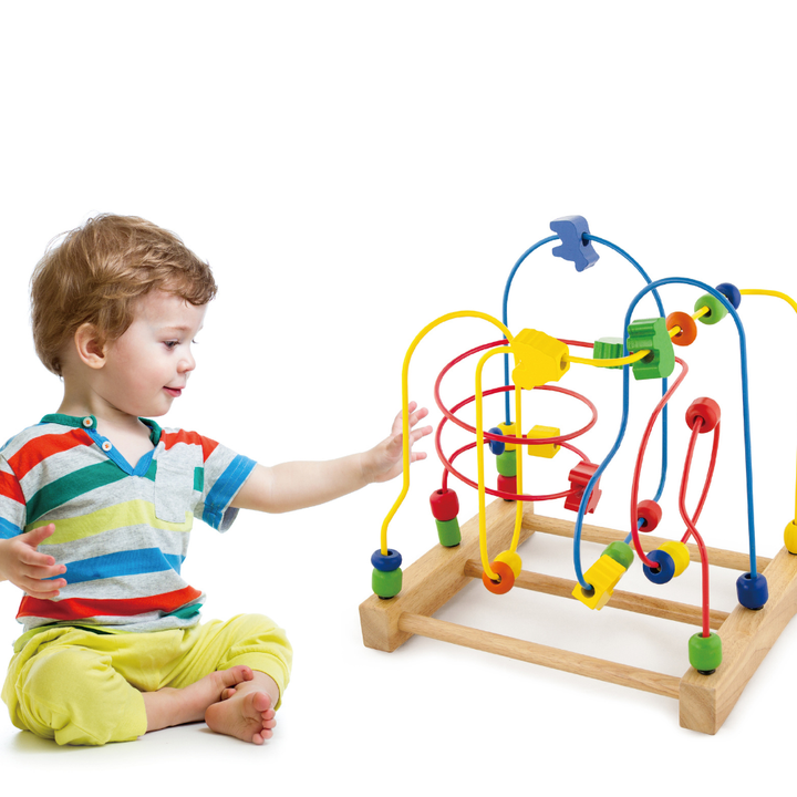 Labyrinthe de perles en bois