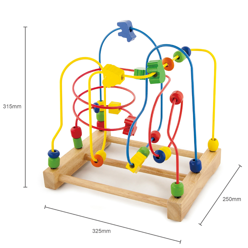 Labyrinthe de perles en bois
