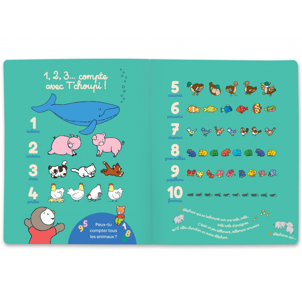 La petite école de T'choupi - Livre à flaps pour découvrir tout ce que l'on apprend en maternelle - dès 2 ans