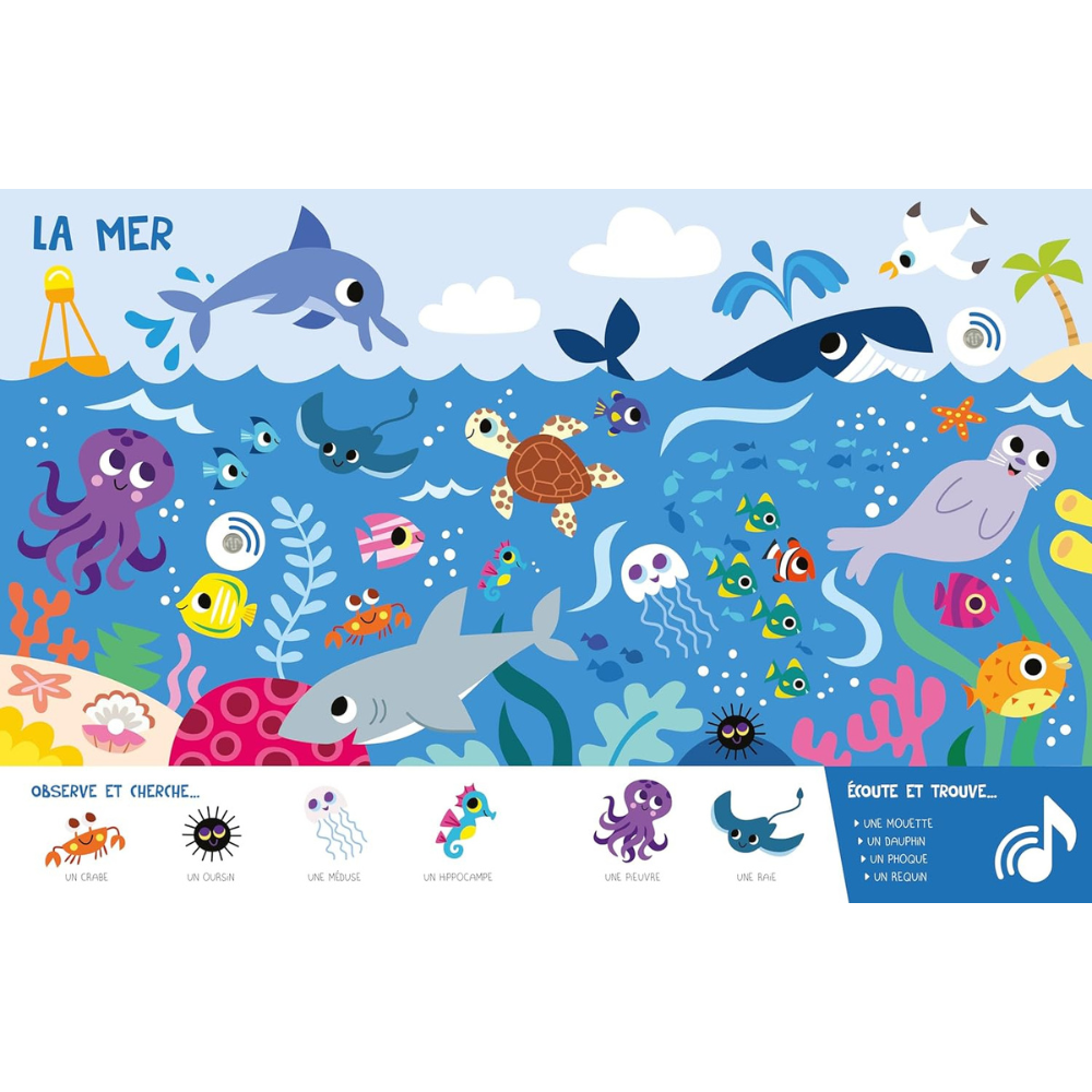 Le cherche et trouve sonore de mes 2 ans - Les animaux - 3 - Eveil Montessori Maroc