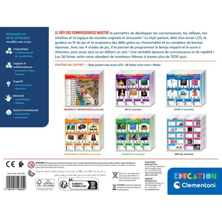 Le défi des connaissances Master - 5 - Eveil Montessori Maroc