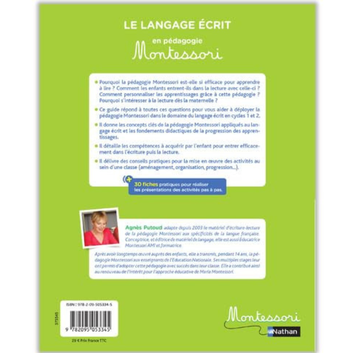 Le langage écrit en pédagogie Montessori - Cycles 1 et 2