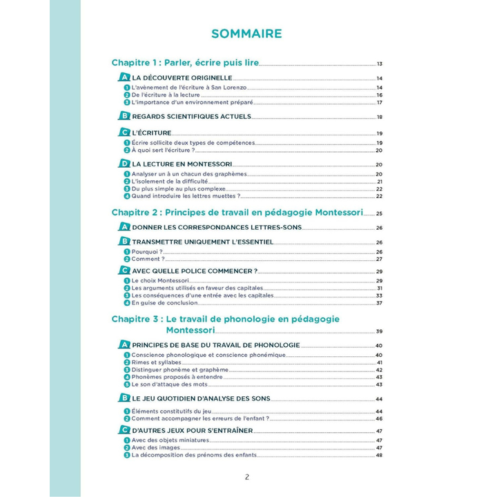 Le langage écrit en pédagogie Montessori - Cycles 1 et 2