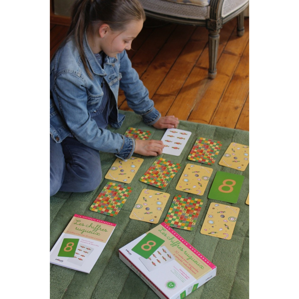 Les chiffres rugueux pour apprendre à compter