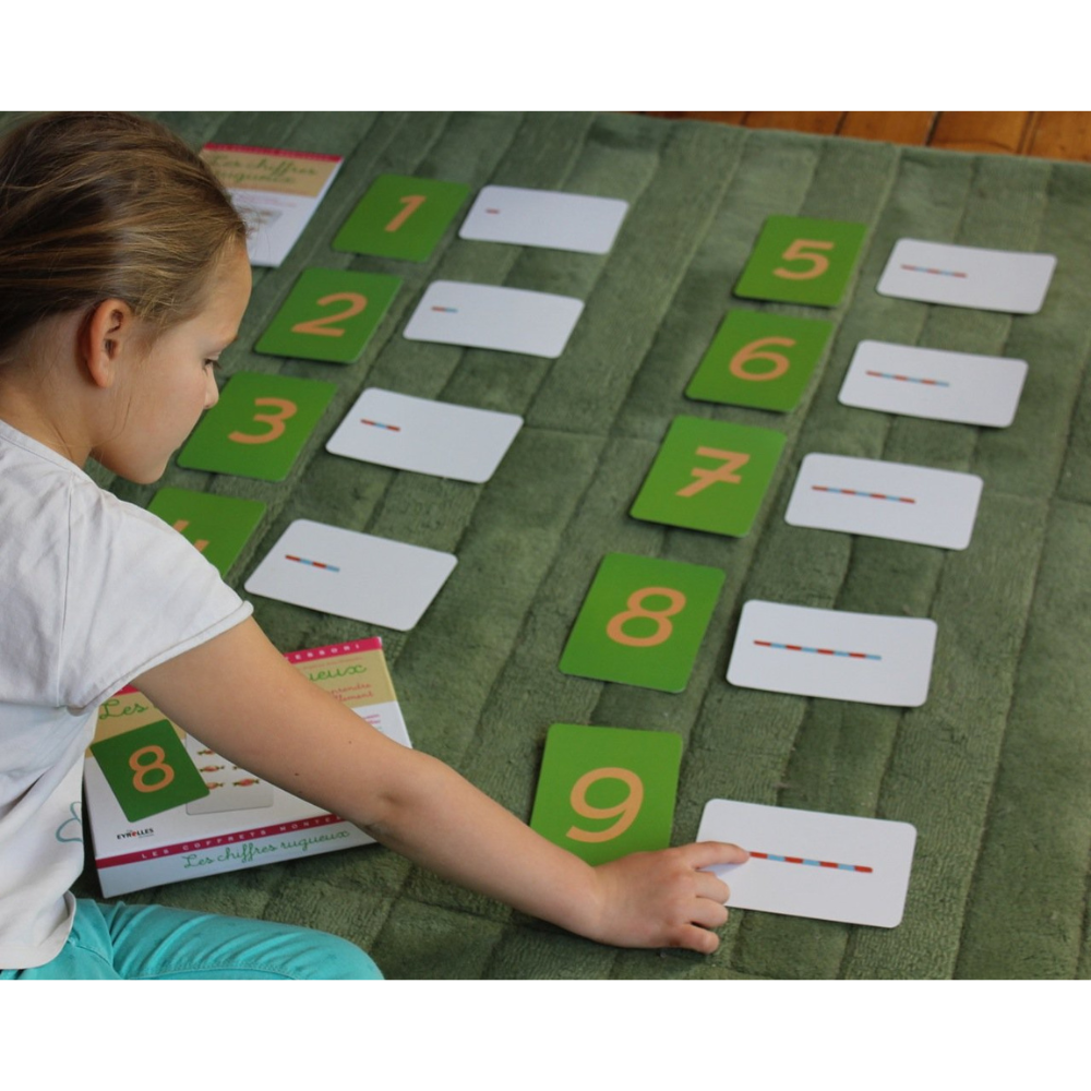 Les chiffres rugueux pour apprendre à compter