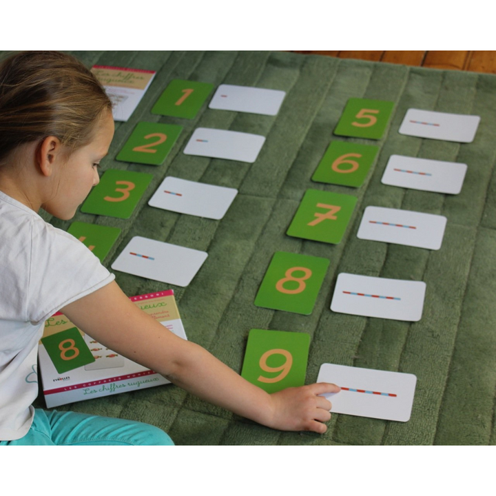 Les chiffres rugueux pour apprendre à compter