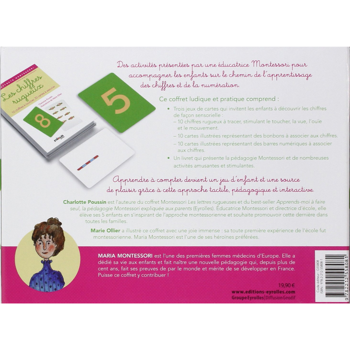 Les chiffres rugueux pour apprendre à compter