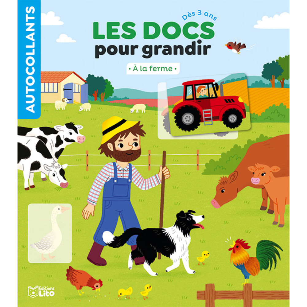 Les docs pour grandir : à la ferme - Dès 3 ans - 1 - Eveil Montessori Maroc
