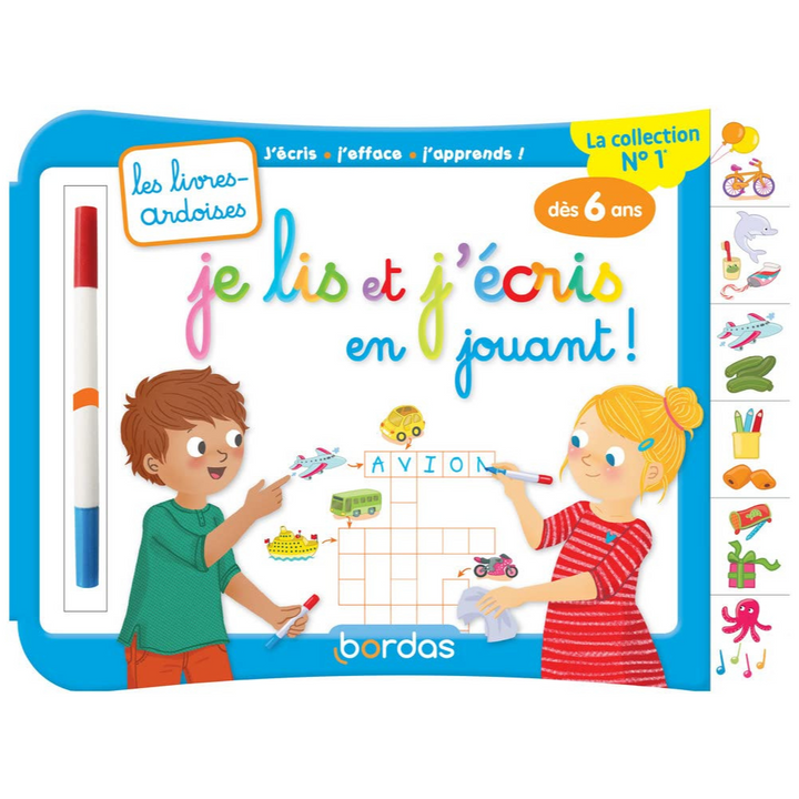 Les livres-ardoises - Je lis et j'écris en jouant