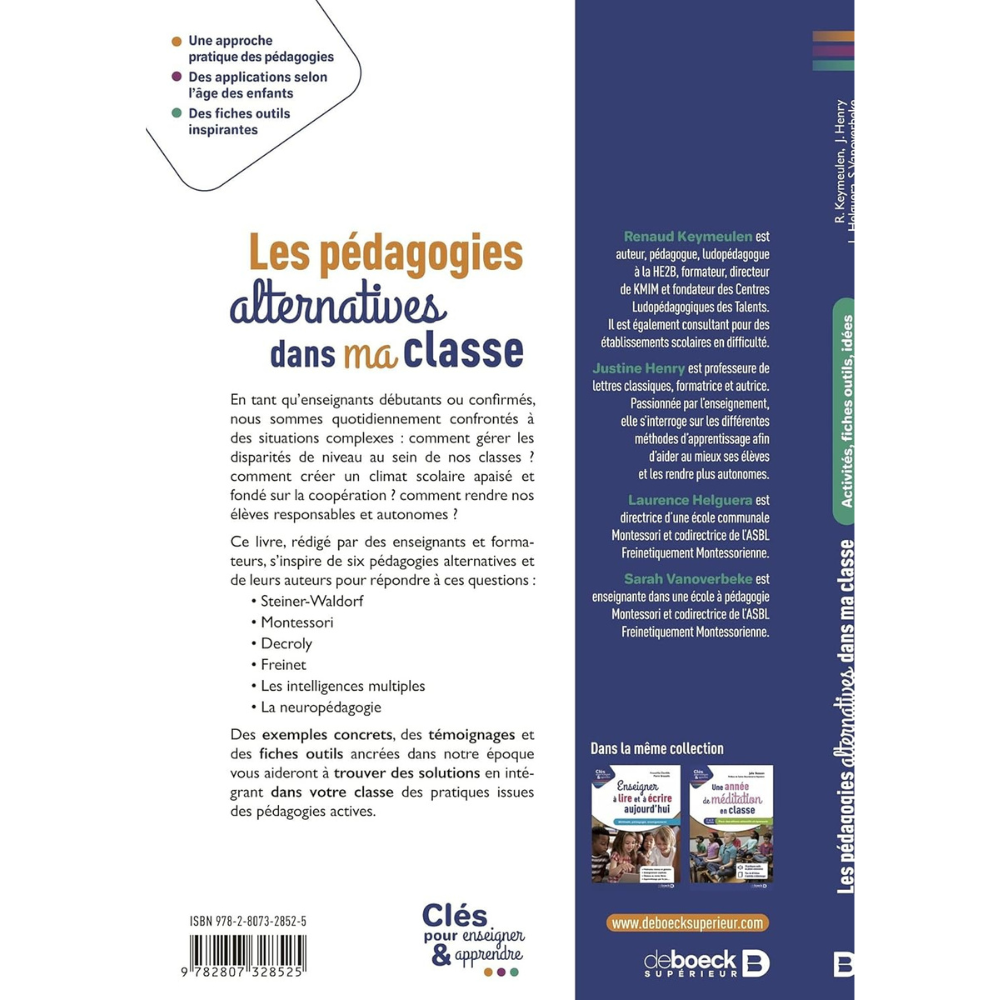 Les pédagogies alternatives dans ma classe