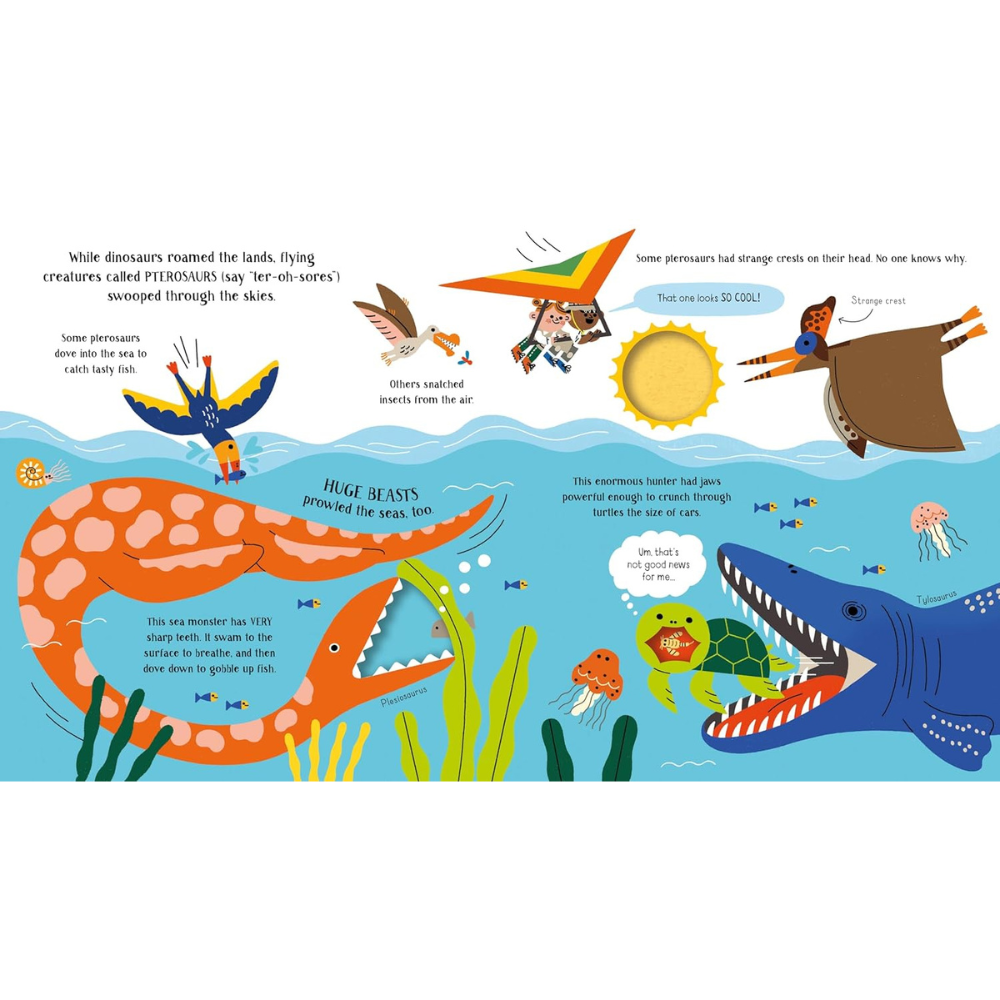 Livre interactif – Step Inside Dinosaurs – dès 5 ans (Anglais)