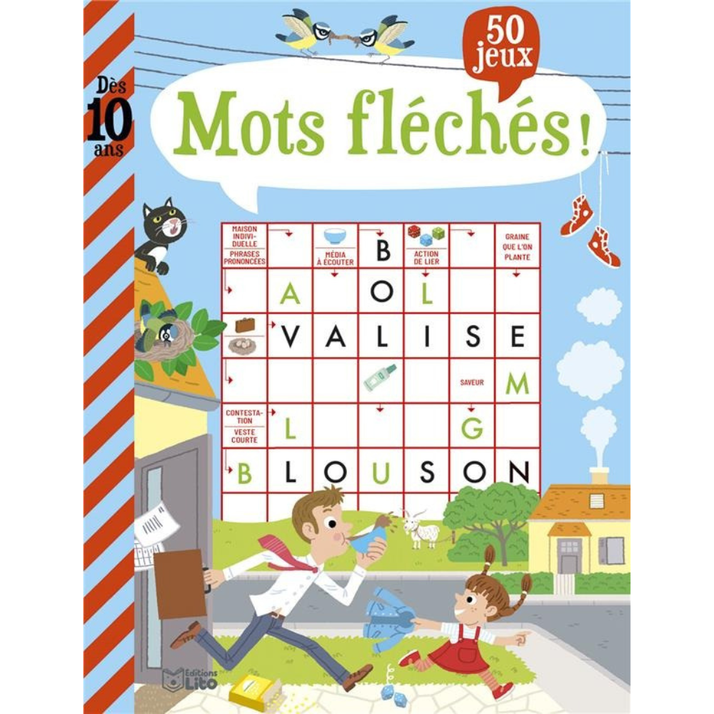 Livre jeux : Mots fléchés ! Dès 10 ans - 1 - Eveil Montessori Maroc
