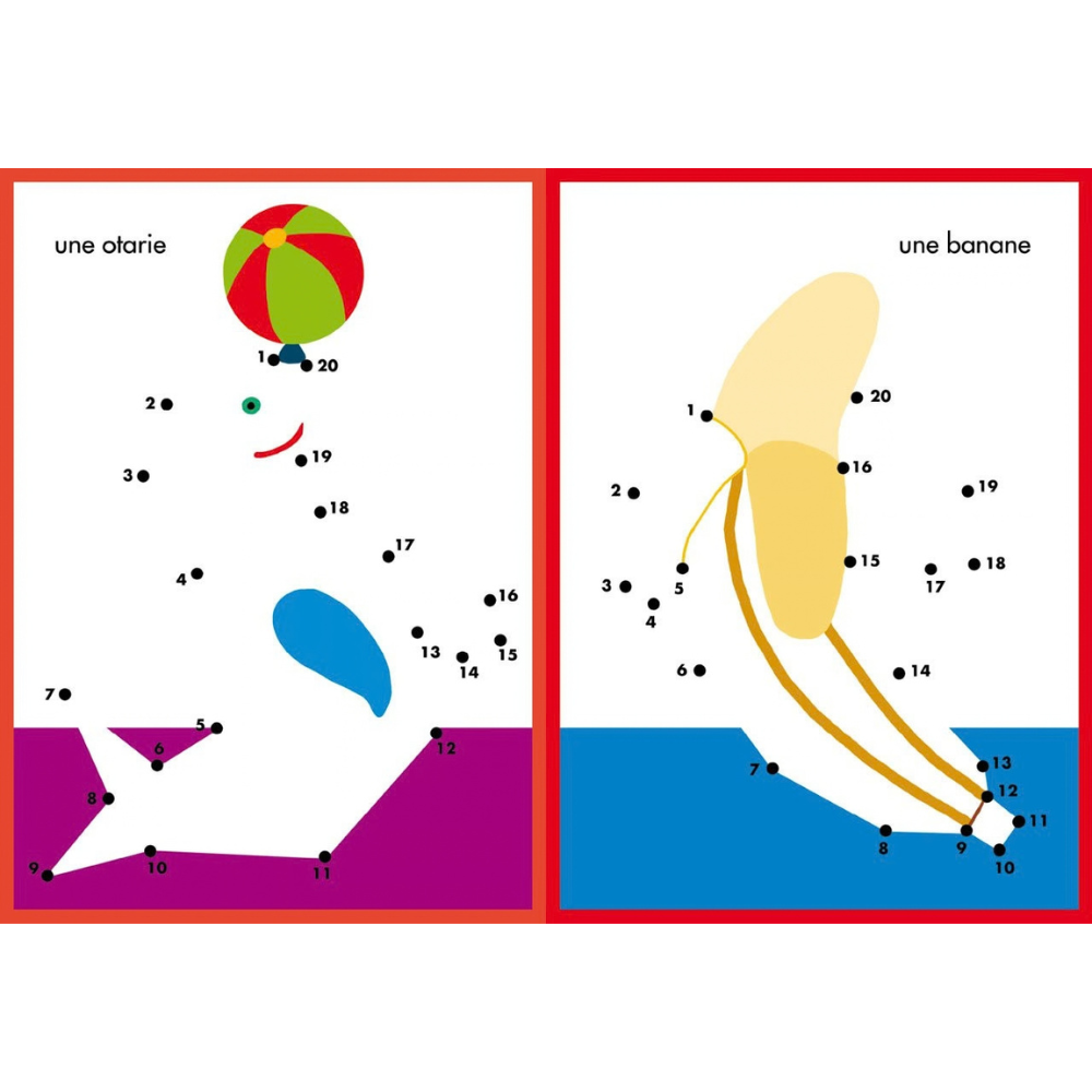 Livre jeux : Point par point de 1 à 25 - 2 - Eveil Montessori Maroc