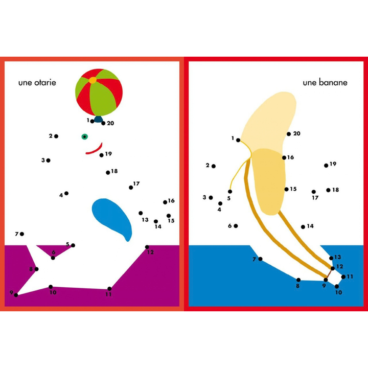 Livre jeux : Point par point de 1 à 25 - 2 - Eveil Montessori Maroc